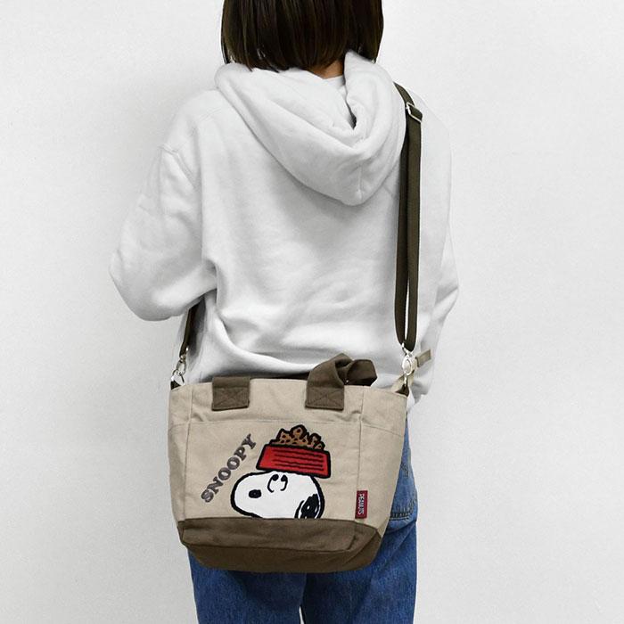 SNOOPY（スヌーピー） キャンバス ミニトート カートバッグ メンズ