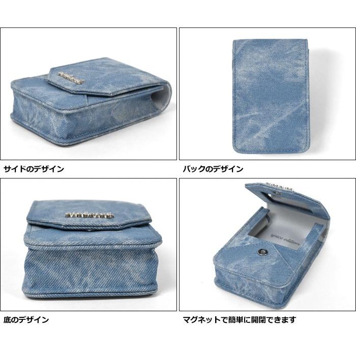 印象のデザイン シガレットケース シガーケース タバコケース レディース おしゃれ デニム風 フェイクレザー Aynaelda Com