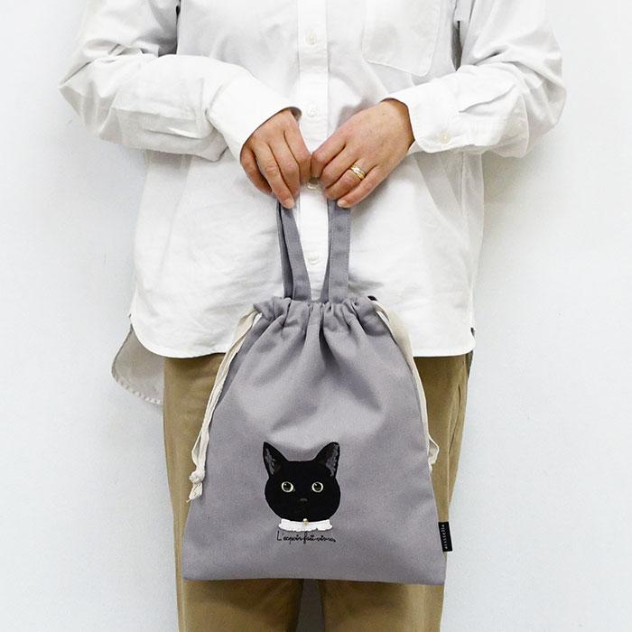 猫 ねこ 犬 いぬ ラグドール 黒猫 シュナウザー トイプードル 巾着