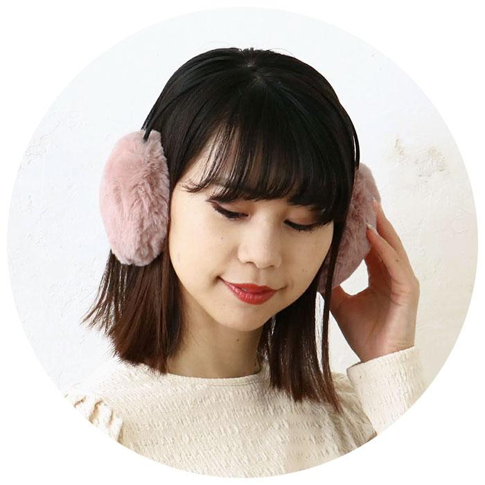 ファー フェイクファー エコファー イヤーマフラー イヤマフ イヤー
