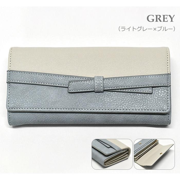 ♡未使用♡フルラ 二つ折り長財布 グレー リボンモチーフ FURLA（フルラ） 財布 カメリア (Furla Camelia) ジップアラウンド長