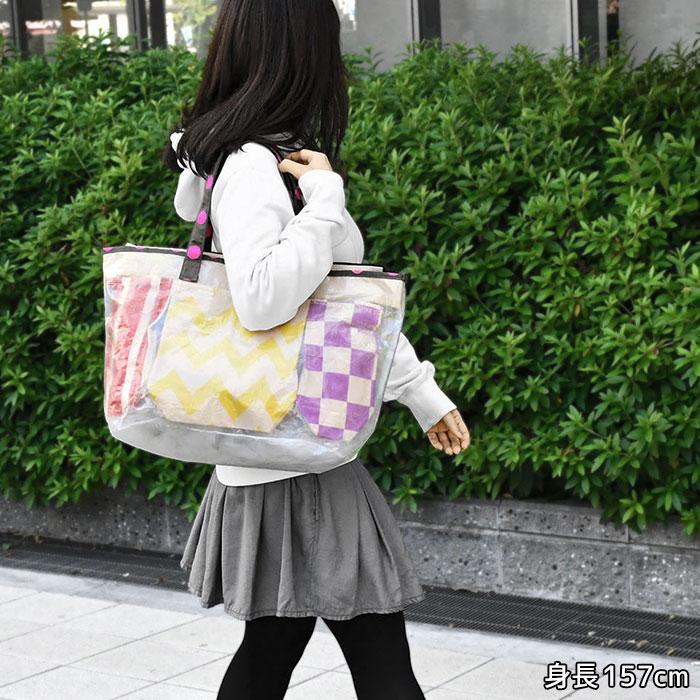 トートバッグ レディース A4 大きめ クリア 透明 ポリプロピレン