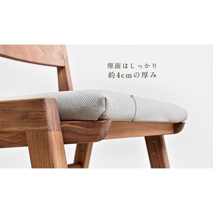 国産 完成品 天然木ウォールナット材使用 高さ調整機能 学習チェア 学習椅子 デスクチェア 椅子 木製 SPICA(スピカ) ウォールナット 3色対応 杉工場_17