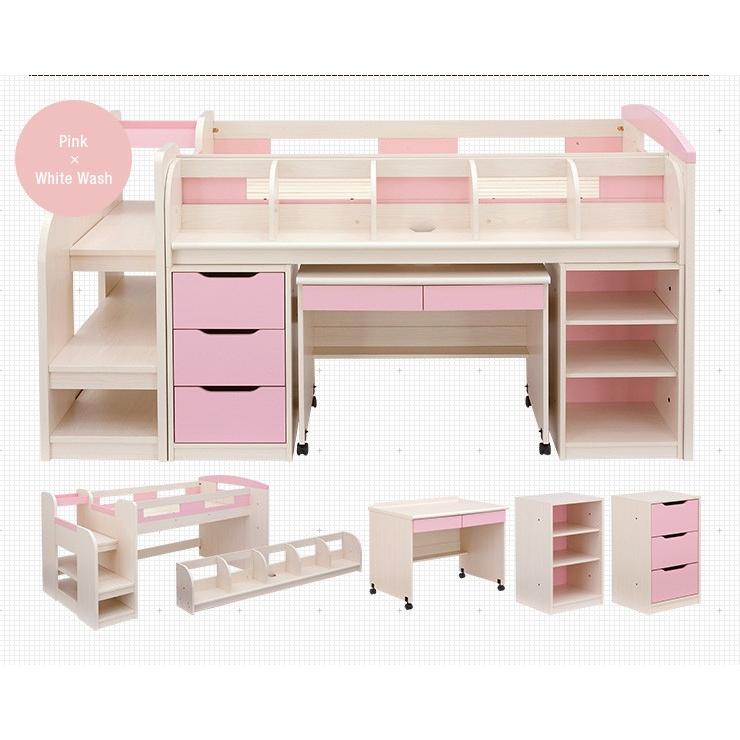 超ワイド本棚 階段付き システムベッド システムベット ロフトベッド ロフトベット 学習机 デスク デスクベッド Stepbase3 ステップベース3 6色対応 家具通販のスーパーカグ 通販 Yahoo ショッピング