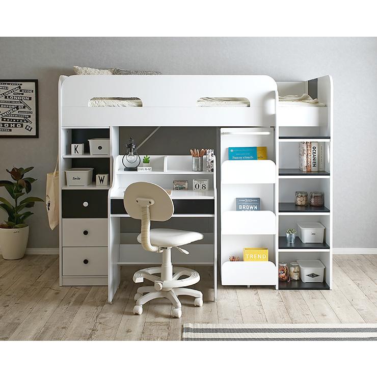 ロフトベット　システムベッド　システムデスク smart-i たっぷり収納 システムベッド システムベット ロフトベッド