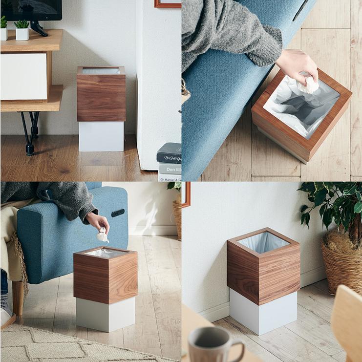 smart-i 高級材突板使用 ゴミ箱 ごみ箱 ダストボックス ごみばこ