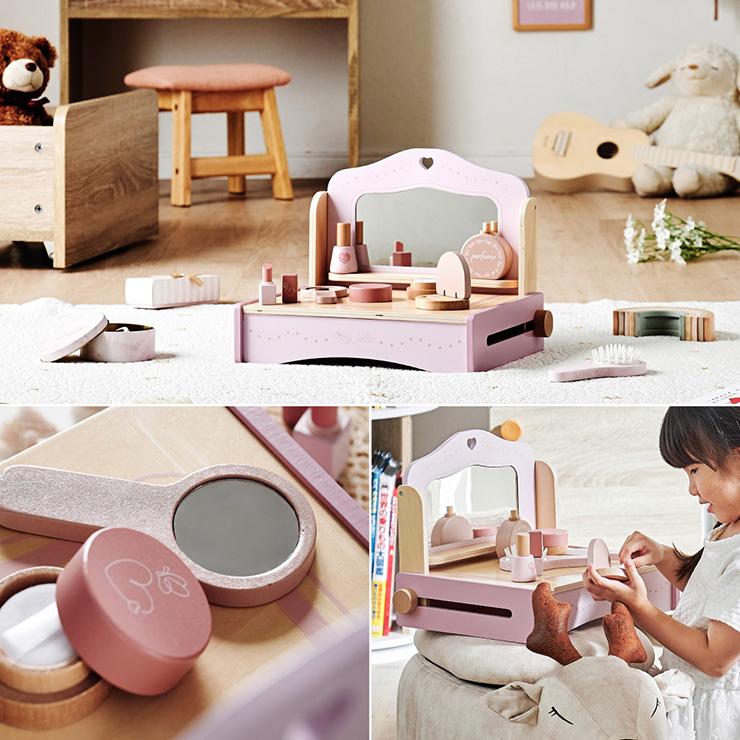 smart-i ままごと ドレッサー おもちゃセット 8点セット 化粧台