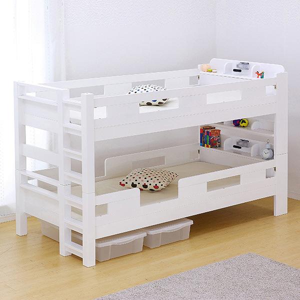 工場直送 耐荷重400kg 耐震 業務用可 二段ベッド 2段ベッド 2段ベット 二段ベット おしゃれ 大人用 白 子供 Gsolid 宮付き 139cm 梯子無 ホワイト 驚きの値段 Turningheadskennel Com