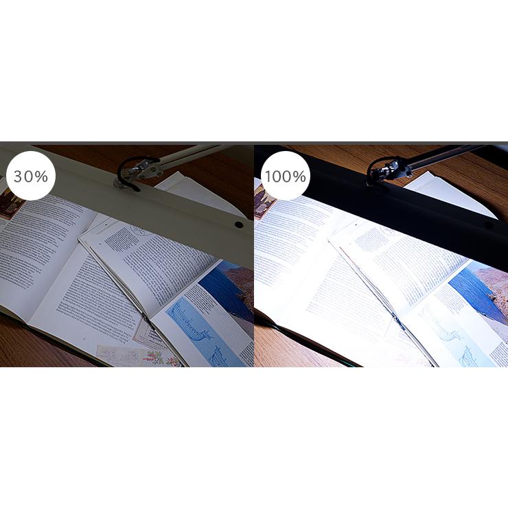 無段階調光 角度調整機能 Z-light クランプ式 LDE デスクライト