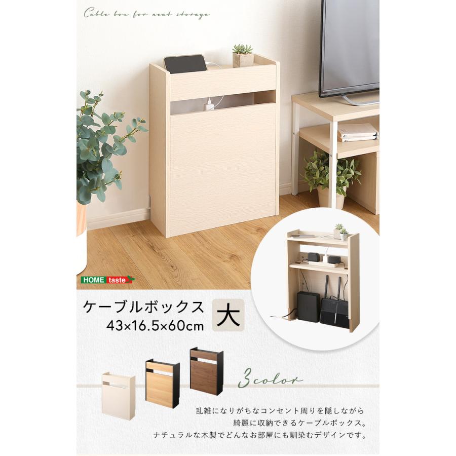 ケーブル収納 電源タップ収納 ルーター収納 可動棚 小物入れ 小物置き
