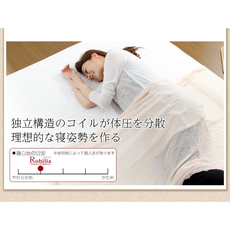 圧縮ロール梱包 マットレス ベッドマット シングルベッド 敷布団 厚さ20cm 柔らかめ おしゃれ スプリングマットレス Sサイズ Robilia(ロビリア) 【シングルマットレ】
