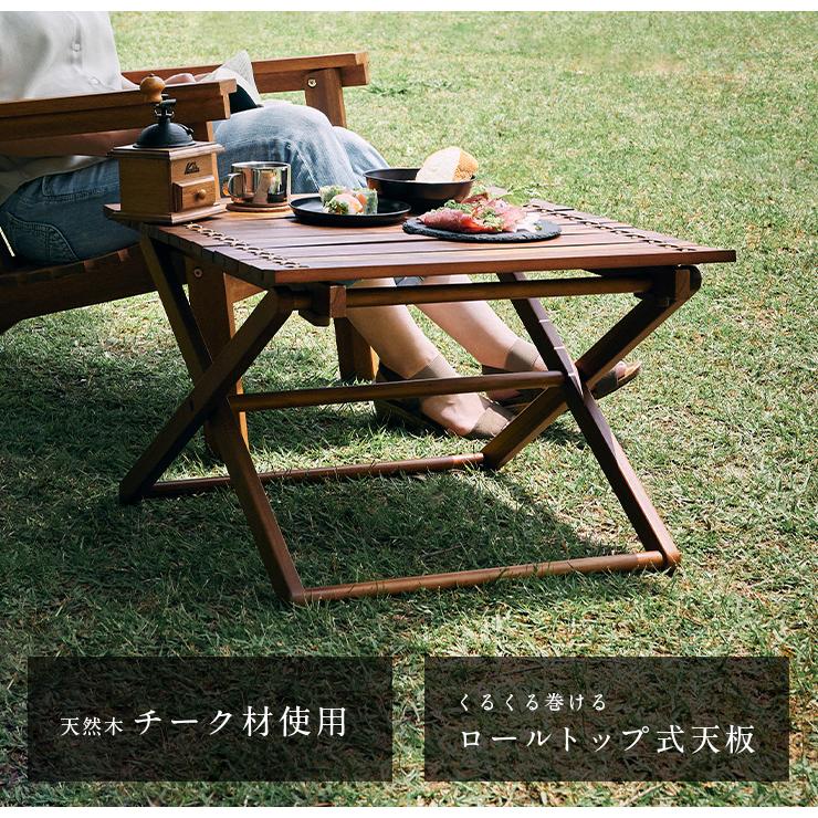テーブル ローテーブル 天然木 本革 レザー 木製 カフェ 庭 テラス 屋内 屋外 アウトドア キャンプ フォールディングテーブル TTF-927 【ヨーロピアンモザイクファニチャーシリーズ】 60x60cm