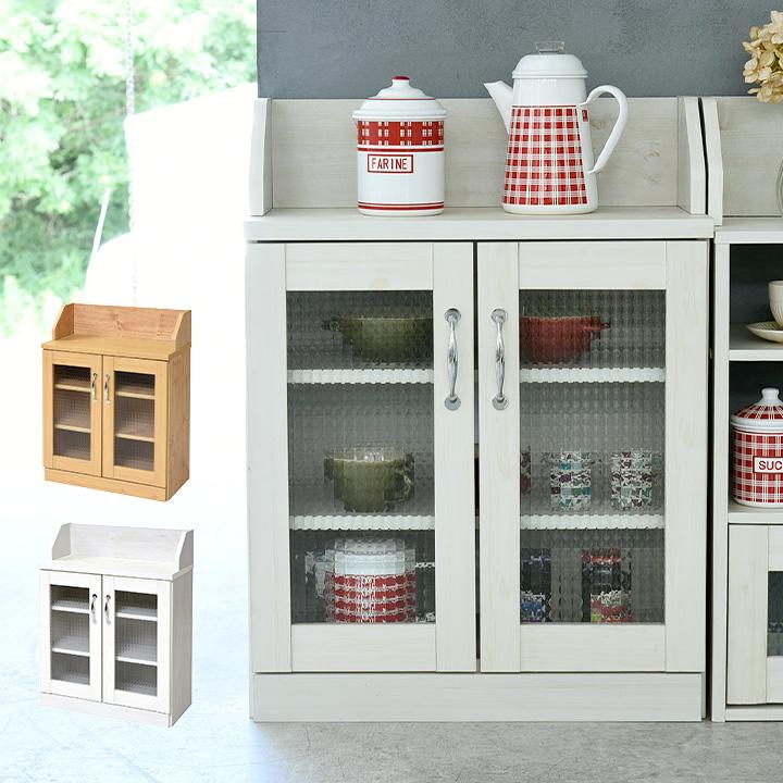 人気フレンチカントリー北欧調ホワイト扉キャビネット木製飾り棚収納