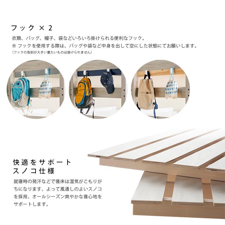 【美品・頑丈】ロフトベッド【送料込み】 特許構造 ロフトベッド システムベッド ロフトベット デスク