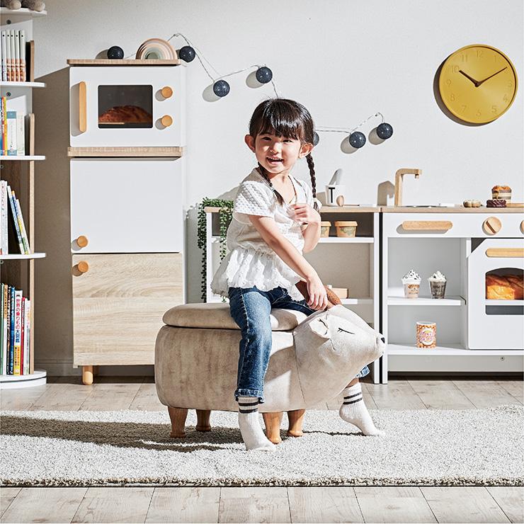 smart-i 【プレゼント袋付！】アニマルスツール 子供用 椅子 スツール