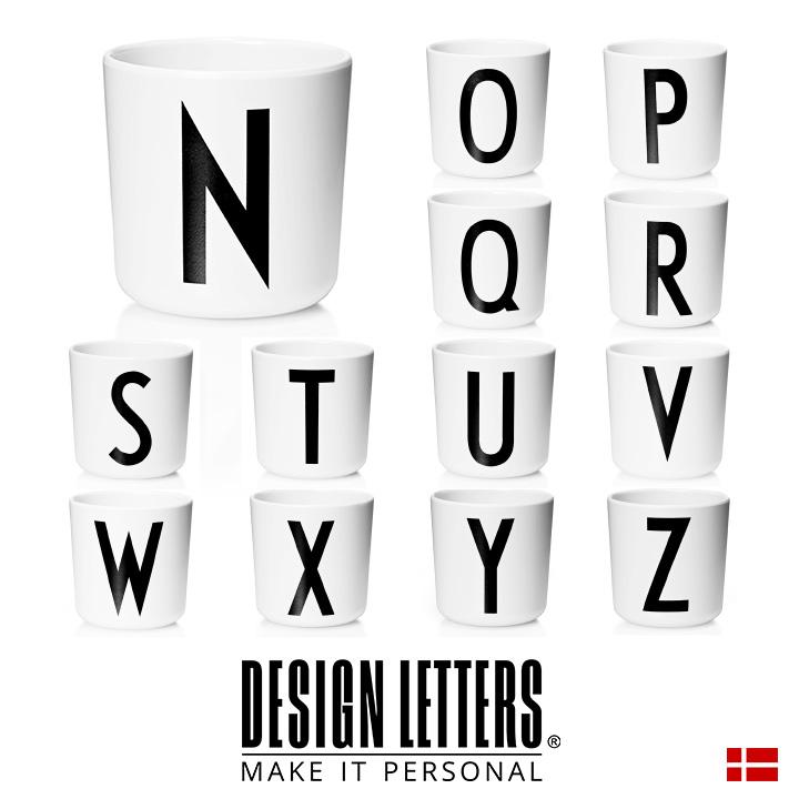 正規品 DESIGN LETTERS(デザインレターズ) MELAMINE CUPS [N-Z