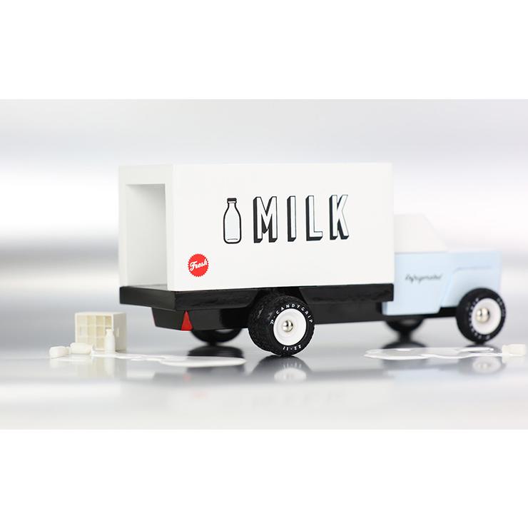 正規輸入品 ニューヨーク・ブルックリン発 Candylab(キャンディラボ) Milk Truck トイカー 木製 アメ車 自動車 アメリカ 男の子 木のおもちゃ 働く車 はたらく車｜superkagu｜11