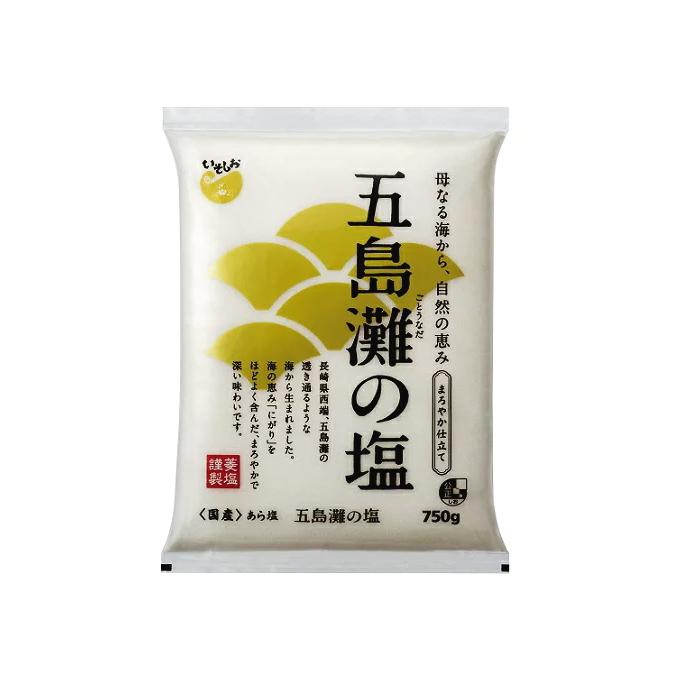 五島灘の塩750g×1個 長崎産 あら塩 本にがり仕立て 塩 しお シオ ☆4