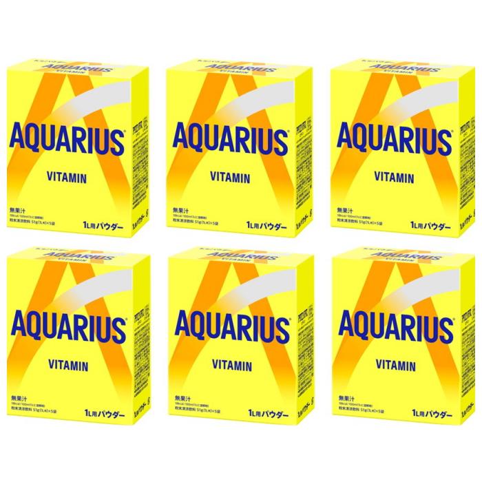 アクエリアス 1日分のマルチビタミン パウダー1L用 5袋入×6個（30袋