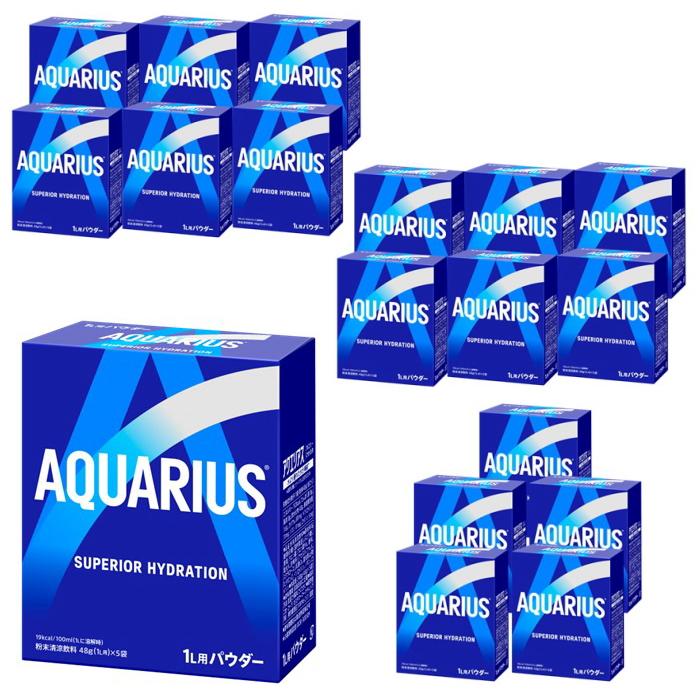 アクエリアス　粉　120袋 アクエリアス パウダー(粉末) 1L用(48g) 5袋入×18個（90袋入）おまけ