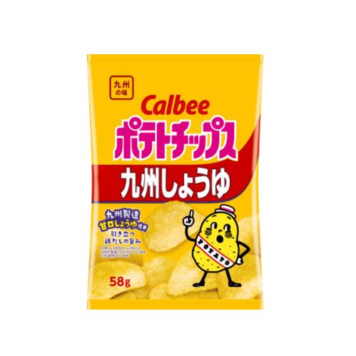 【6310】☆9 販売地域限定のポテチや堅あげなどの九州しょうゆ味のお菓子と西日本限定のカールの合計12袋を詰め合わせました 数量限定値下げ｜superkid｜07