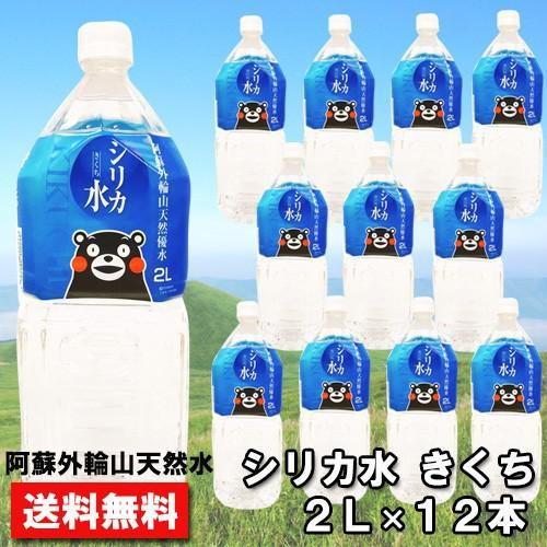 【6221】☆11 シリカ水  2L×12本（2ケース）あそ 阿蘇外輪山 きくち くまモンラベル  天然水 軟水  24L 水 ミネラルウォーター 1ケース6本入り×2個｜superkid｜02