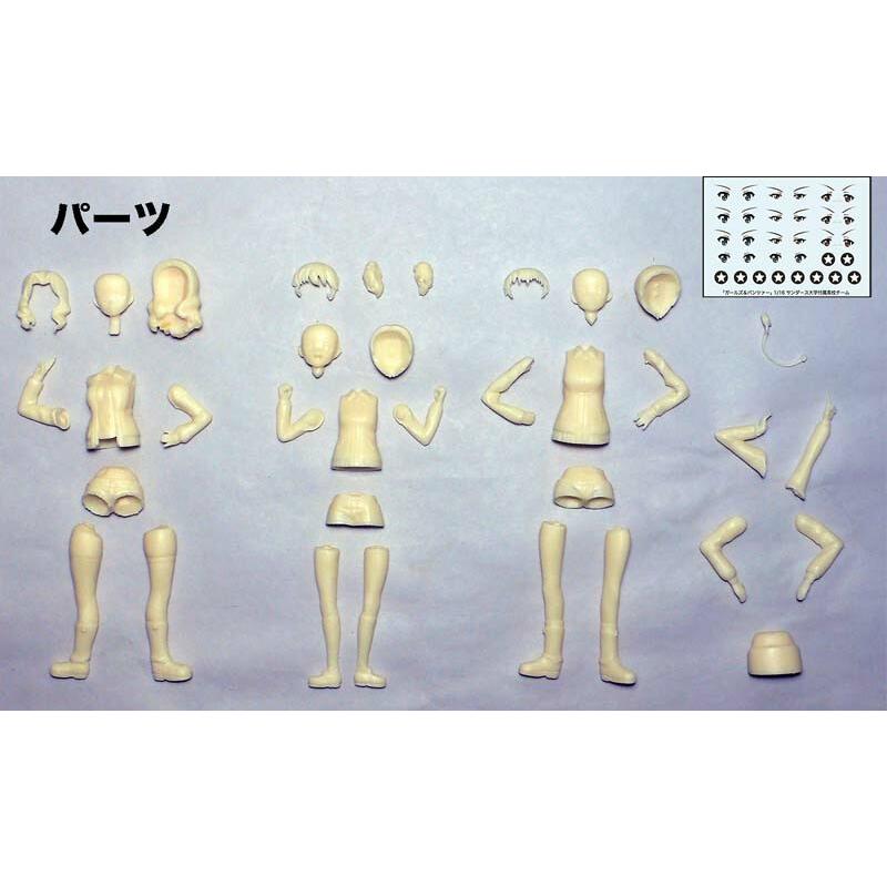 送料無料 1/16 ガールズ&パンツァー レジンフィギュアキット 3体