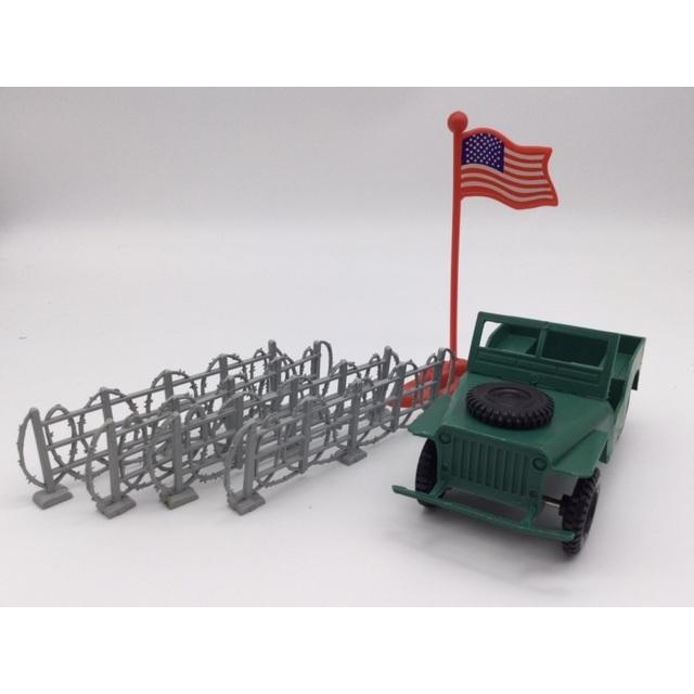送料無料 約1/32 アメリカ軍 トイソルジャー＆ジープ プレイセット