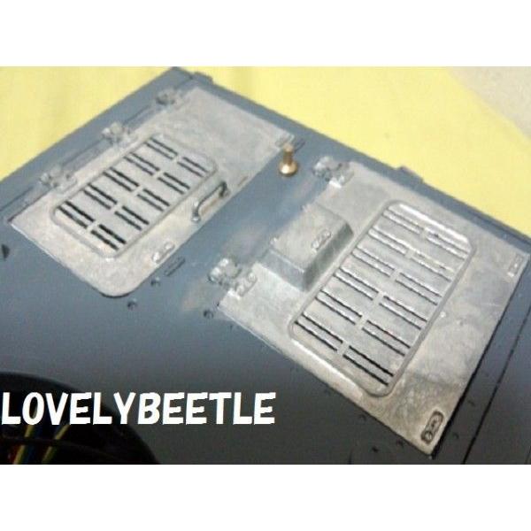 送料無料 TG1/16 ヘンロン4号戦車用 精密な金属製ハッチセット 開閉