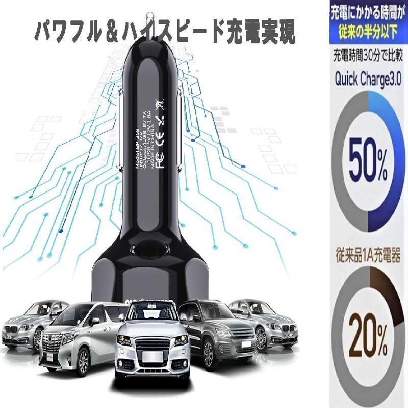 シガーソケット 急速充電 4口 USB 車 iPhone 携帯 スマホ 充電器 車載  4連 急速 充電器 最強 カーチャージャー 12V 24V 便利｜superman-os｜02