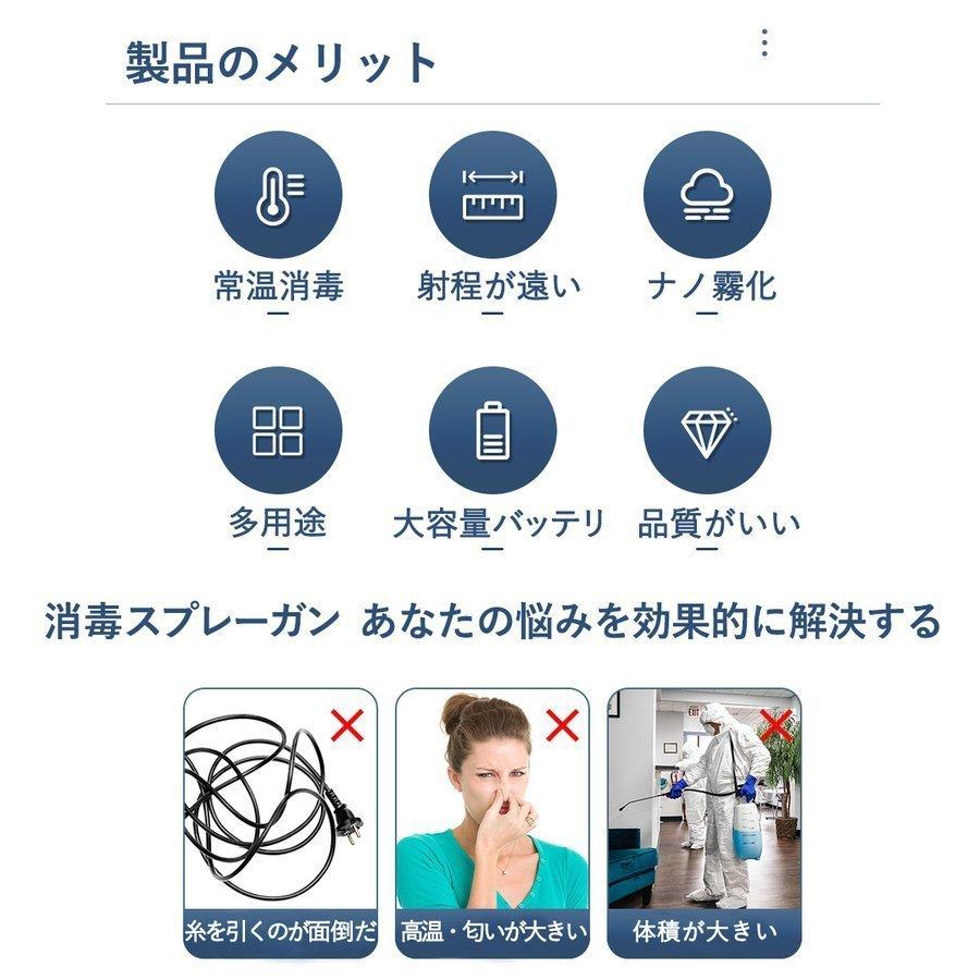 ナノスプレーガン 噴霧器 アルコール対応 スプレーボトル UV除菌機能付