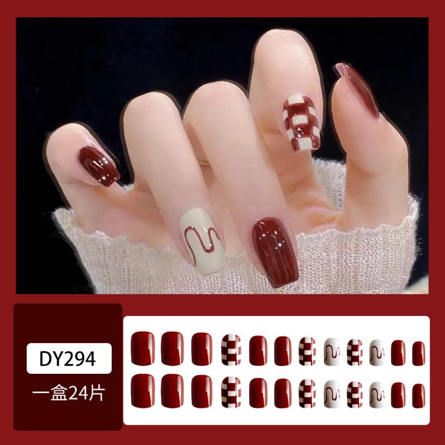 ネイルチップ 手 まとめ買いでおまけ! レディース 韓国 ショート  