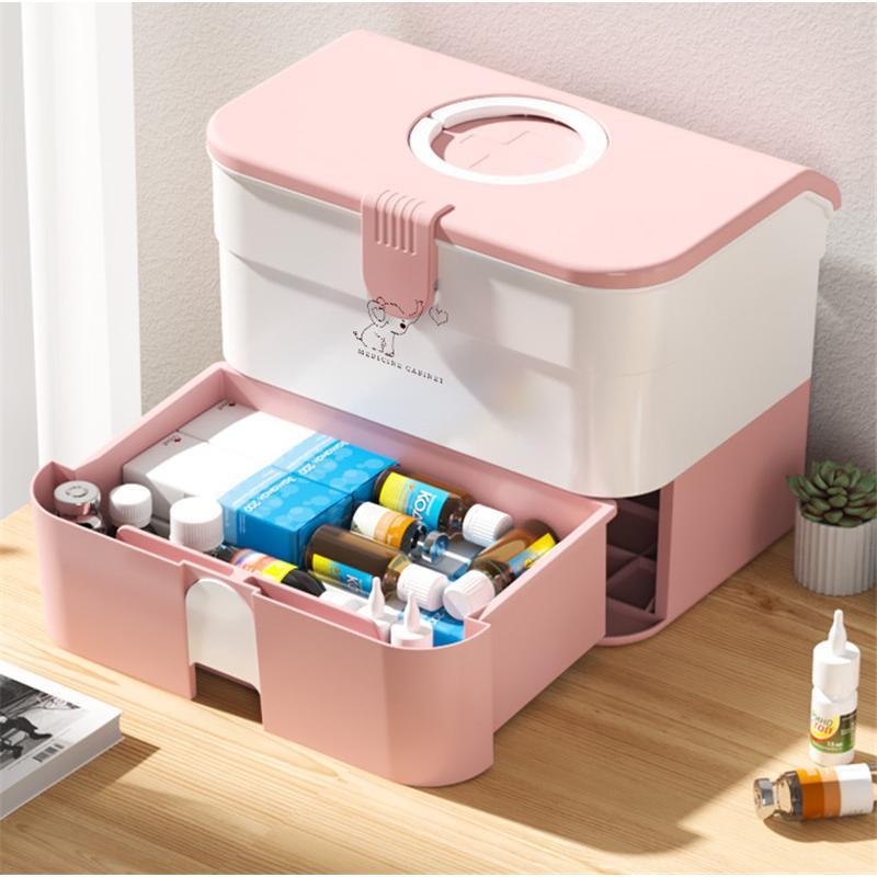 救急箱 薬箱 おしゃれ Lサイズ 大容量 ファーストエイド ファミリー