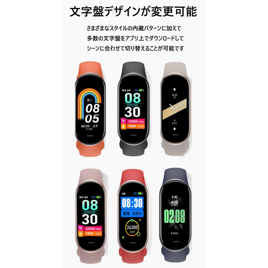 スマートウォッチ スマートブレスレット スリム 血圧 心拍数 スマートウォッチ スマートブレスレット スリム 血圧 心拍数