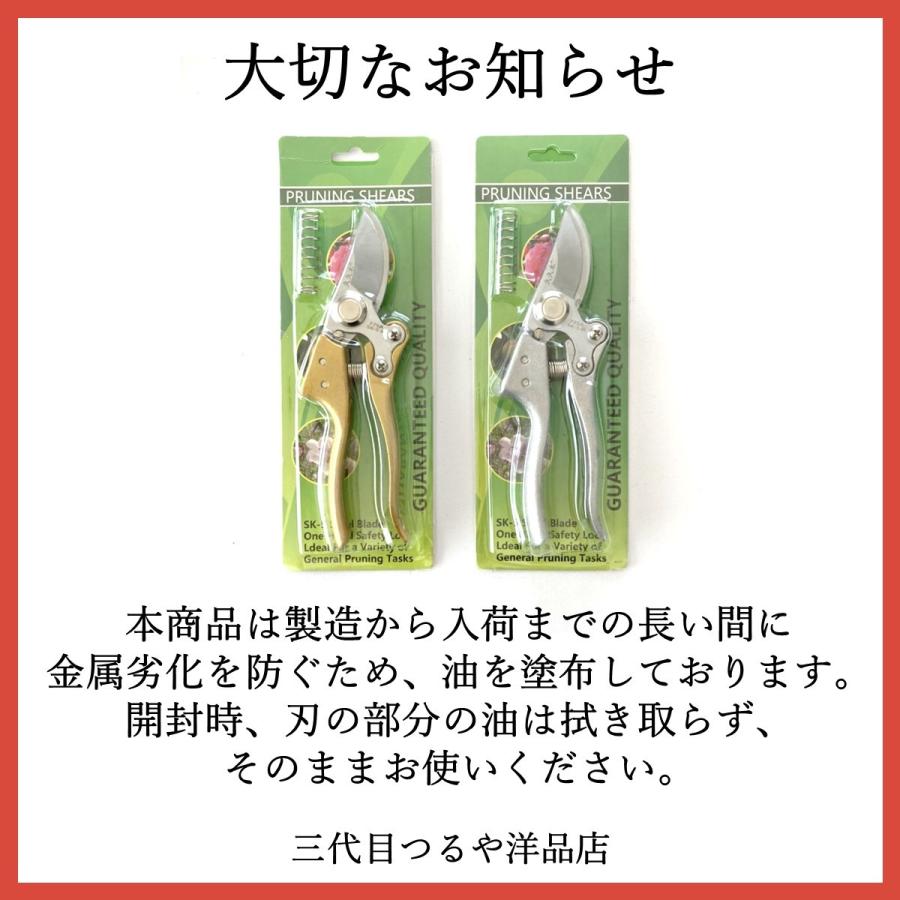 剪定ばさみ 強力 女性用 剪定バサミ バネ 剪定 はさみ ハサミ 庭木 剪定鋏 枝切 枝 園芸 庭 ガーデニング おしゃれ ロック 家庭菜園 長い :Y002-039:三代目つるや洋品店 - 通販 - Yahoo!ショッピング 剪定ばさみ 強力 女性用 剪定バサミ バネ 剪定 はさみ ハサミ 庭木 剪定鋏 枝切 枝 園芸 庭 ガーデニング おしゃれ ロック 家庭菜園 長い :Y002-039:三代目つるや洋品店 - 通販 - Yahoo!ショッピング