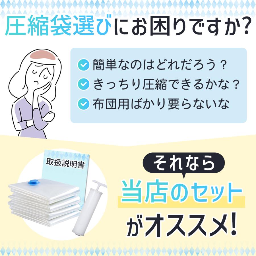 布団圧縮袋 衣類 旅行 圧縮袋 ふとん 旅行用 布団 特大 掃除機不要 ダブル 防ダニ セット 服 収納 衣替え 掃除機併用 毛布 羽毛 敷布団｜supermarket｜04