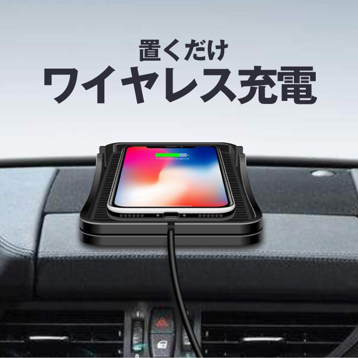 Qi ワイヤレス充電器 スタンド付き 急速充電 QC2.0 QC3.0 対応 最大15W