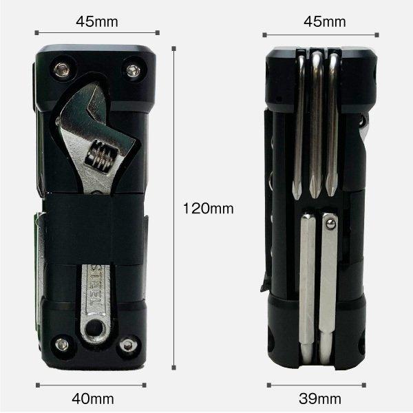 SUPER NATTO 多機能工具 マルチツールセット 16in1 持ち運び便利