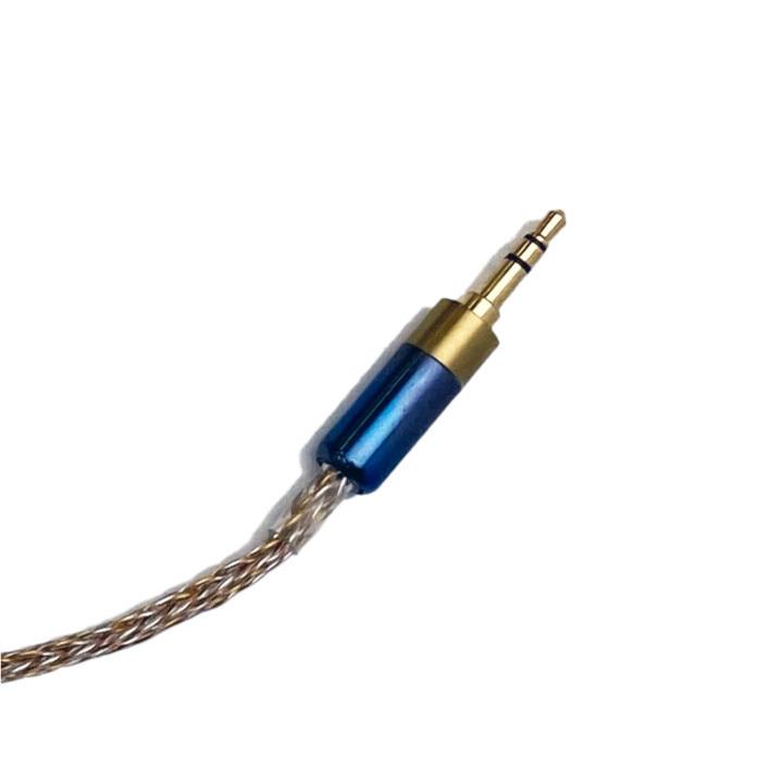 イヤホン用 リケーブル 2pin 金銀銅混合編み16芯 2.5mm 3.5mm イヤホン用 リケーブル 2pin 金銀銅混合編み16芯 2.5mm 3.5mm