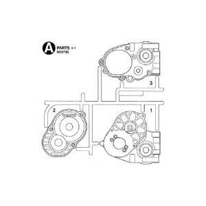 DT-02,03 Aパーツ (ギヤケース 黒) ※アフターパーツ※ [19005783