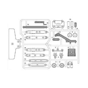 WT-01 Cパーツ(黒)(1枚) ※アフターパーツ※ [10005688] : スーパー