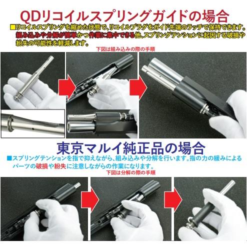 Anvil マルイハイキャパ用QDロングリコイルガイド(シルバー) [TM Anvil マルイハイキャパ用QDロングリコイルガイド(シルバー) [TM