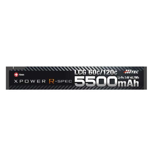 【限定特価】 Li-Po 7.4V 5500mAh LCG 60C/120C [XPR5500-LCG+]