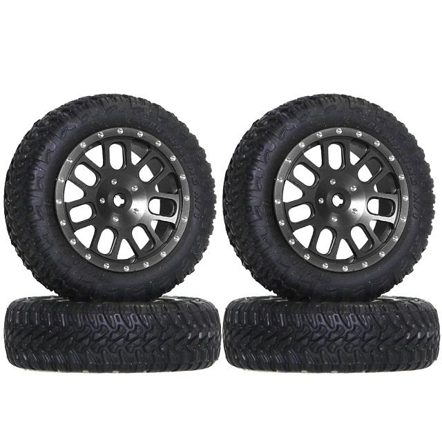 SPデュアル7スポークホイール MINI-Z4X4ジムニー用 BK [MINI-Z4X4-D7