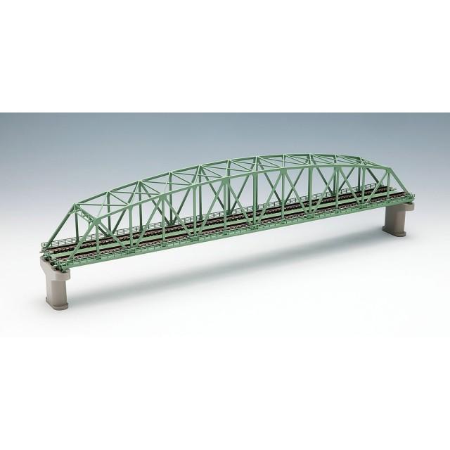 TOMIX 3222 複線曲弦大トラス鉄橋(F)(緑)(複線PC橋脚・2本）3個 複線曲弦大トラス鉄橋(F)(緑)(複線PC橋脚・2本付) [3222] : スーパー