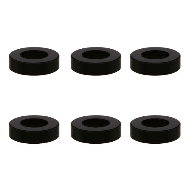 M3 アルミカラー φ5.5×3×1.5t(ブラック) 6pcs [SGX-915BK] : スーパー