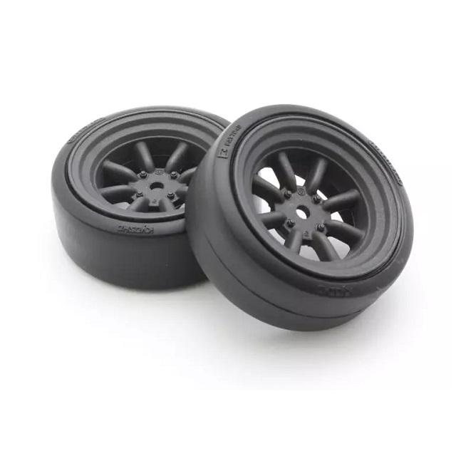 装着済ドリフトタイヤFZD2 (8スポークワタナベホイル/BK/2入
