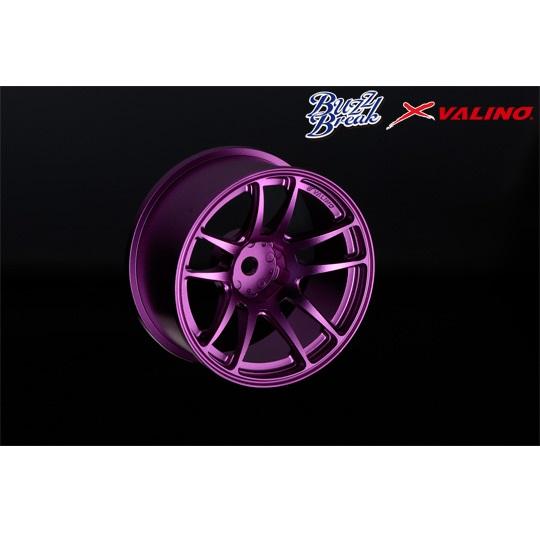 VALINO N820S アルミホイール 26mm パープルアルマイト OFF+7 2pcs [BB