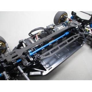 カーボンシャーシM、カーボンダンパーステイ前後。アッパーデッキBホルダー カーボンシャーシM、カーボンダンパーステイ前後。アッパーデッキB