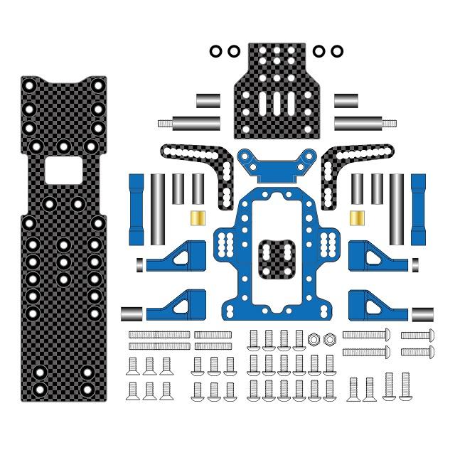 MB-01 ドリフトコンバージョンキット(ブルーエディション) [0834-FD